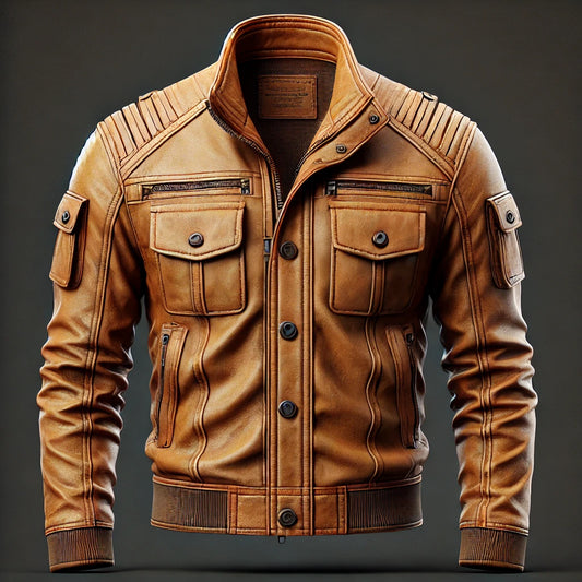 Trailblazer Tan Leather Jacket