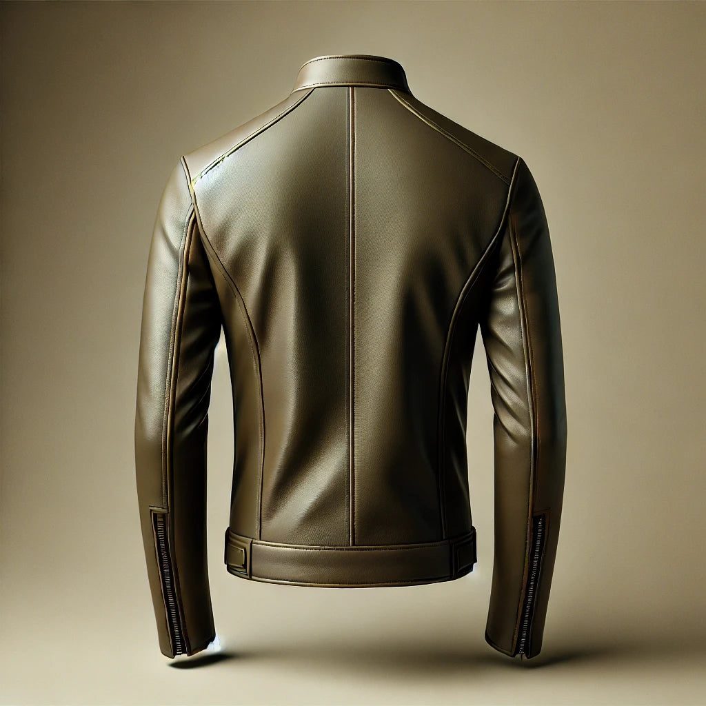 Urban Stealth Olive Green Leather Jacket