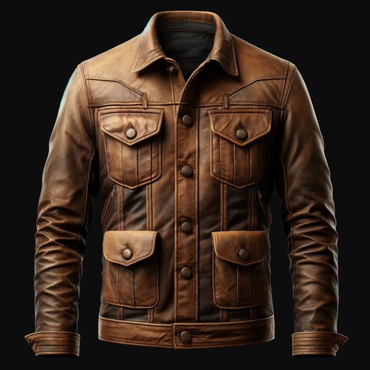 Heritage Classic Brown Leather Jacket