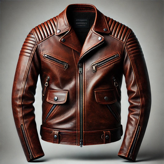 Roadster Vintage Cafe Racer Leather Jacket
