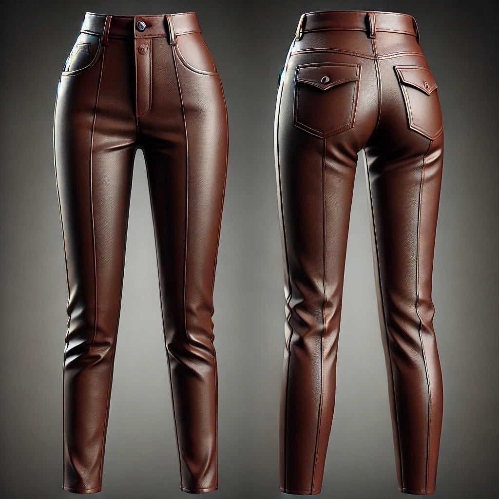 HighLine Brown Leather Pants