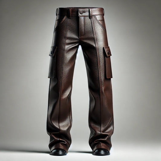 Dark Chocolate Leather Pants